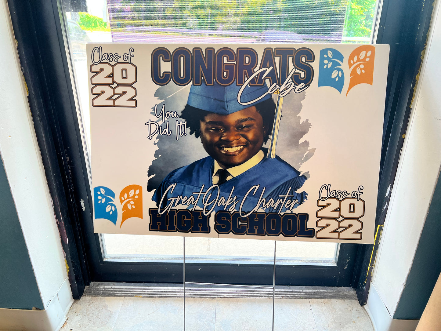 Yard sign print