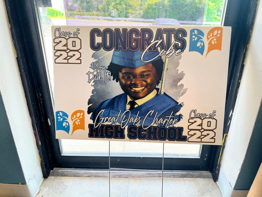 Yard sign print