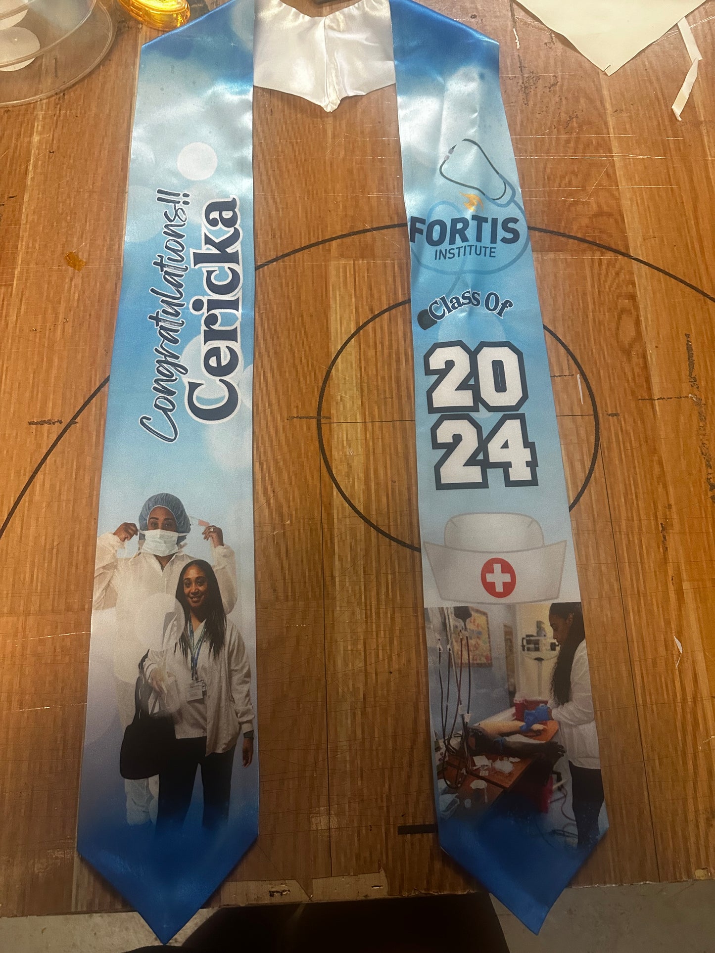 Custom graduation stole