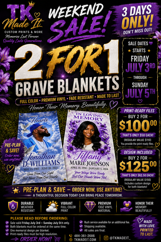 grave blanket sale