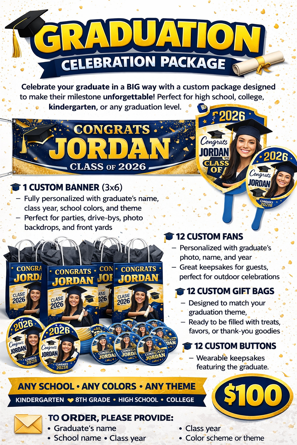 $100 graduation package