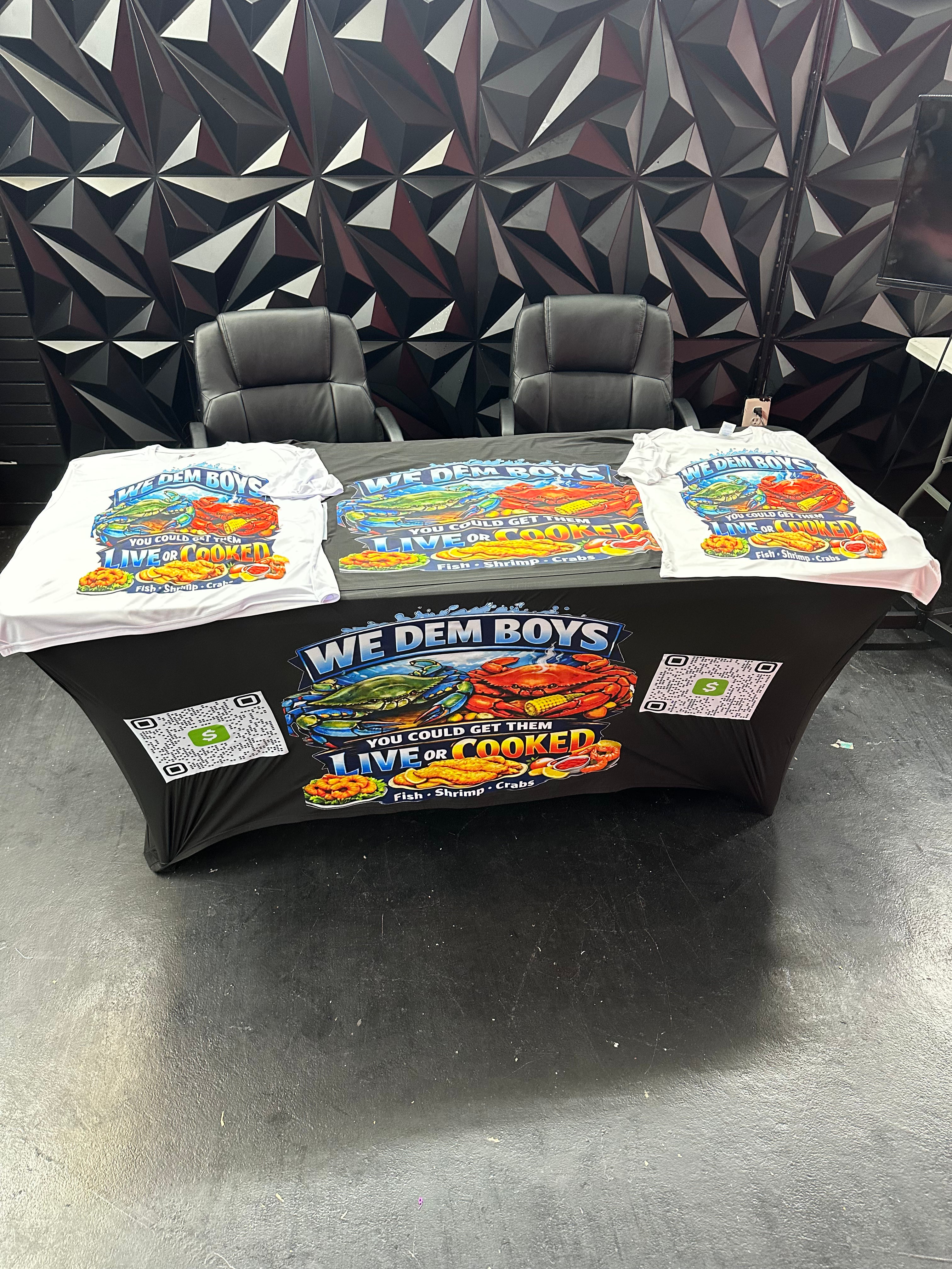 Branded table cloths – TK Made It Happen