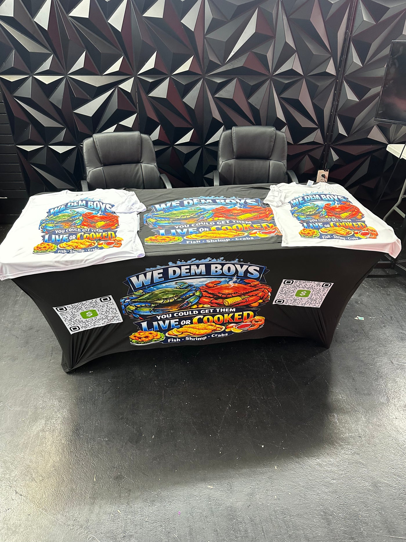 Branded table cloths