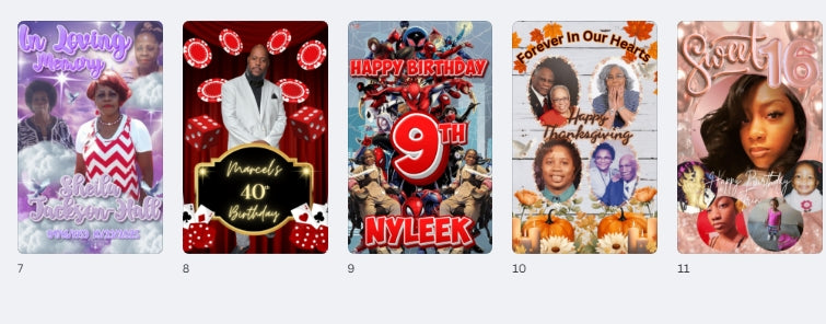 backdrop editable desings