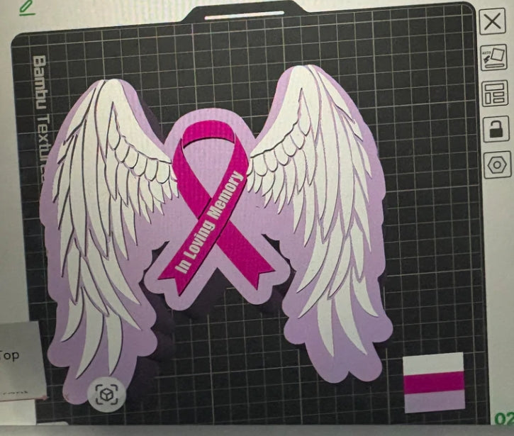 Breast Cancer Angle Digital File
