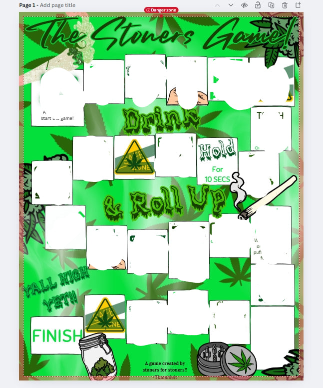 3 editable board game template