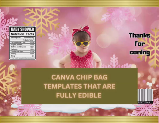 Chip bag template